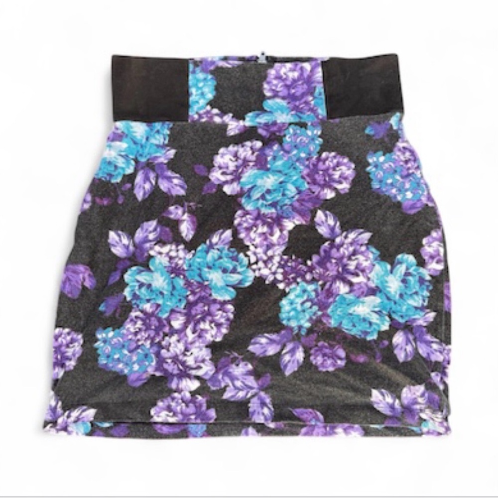 Floral Print Mini Skirt